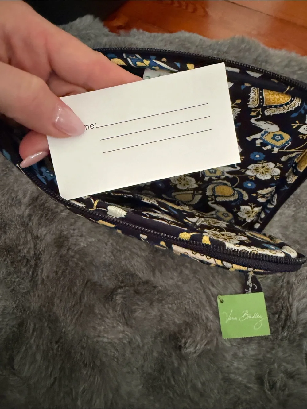 🐘 Vera Bradley Tablet Sleeve Ellie Blue NWT Quilted Tech Case